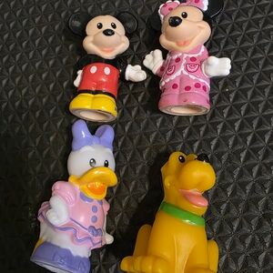 Fisher Price Little People. Set of 4 Disney, Mickey, Minni, Daisy, Pluto.